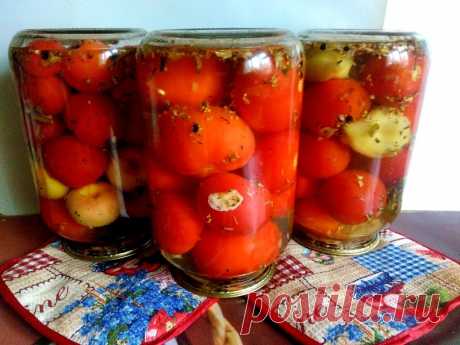Маринованные помидоры с яблоками, с перцем и просто сами по себе — Кулинарная книга