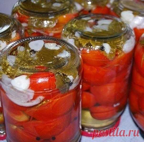 Рецепт из бабушкиной записной книжки!!!Пoмидopы нa зиму 