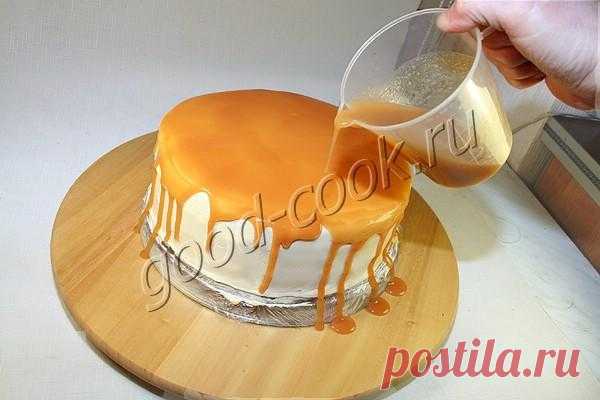 зеркальная карамельная глазурь. Рецепт приготовления