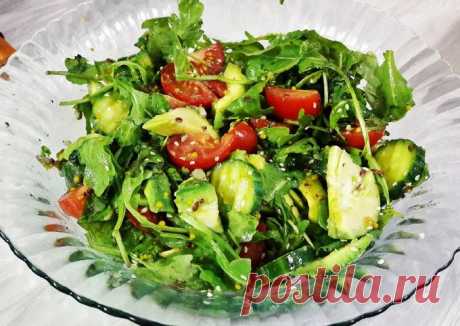 Салат с авокадо и рукколой - пошаговый рецепт