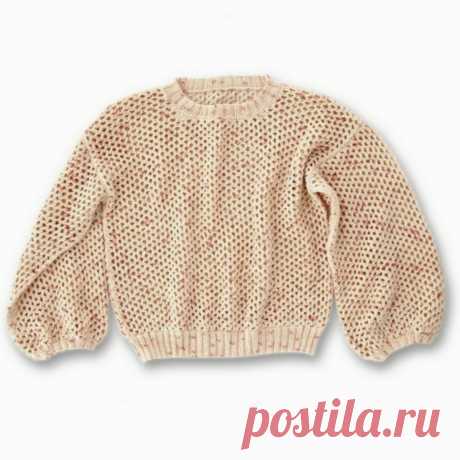 Кремовый пуловер. Выкройка и схемы – Paradosik Handmade - вязание для начинающих и профессионалов