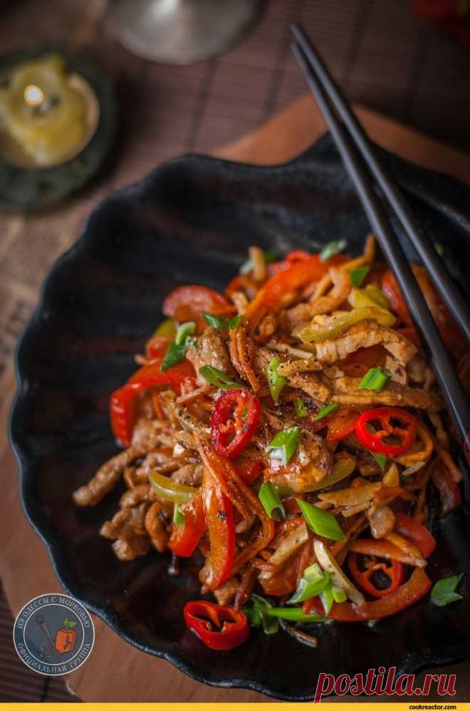 Мясная соломка в сладком уксусе."Макс Фрай". Литературная кухня