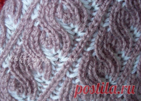 Женская шапка в технике Brioche Stitch - Модное вязание