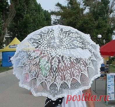Ажурный летний зонтик