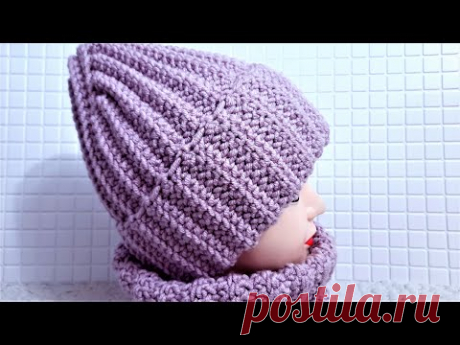ПРОСТАЯ ШАПКА КРЮЧКОМ. Мастер класс для начинающих