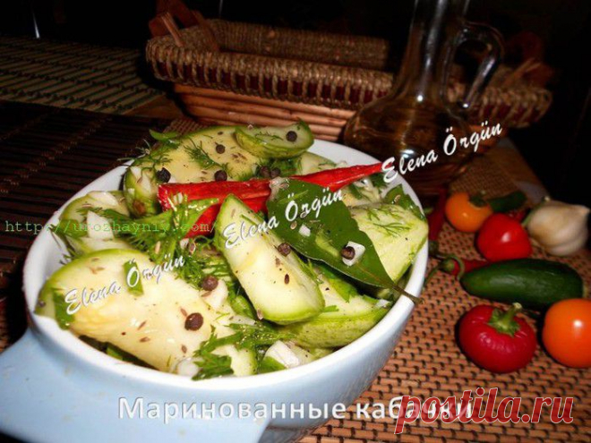 Маринованные кабачки, как грузди от Елены Оргюн.