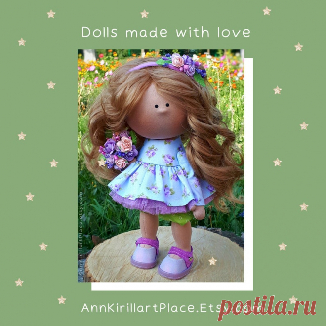 Tilda Cloth Doll Birthday Present Doll Portrait Art Doll | Etsy