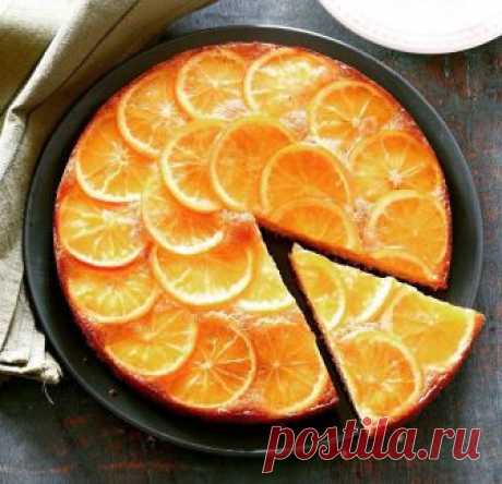 Пирог с апельсинами Ингредиенты:Тонкокожие небольшие апельсины...