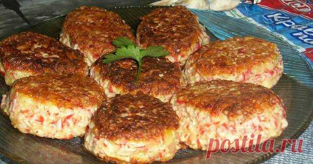 Котлеты из крабовых палочек Автор рецепта Лиана Курбанова - Cookpad