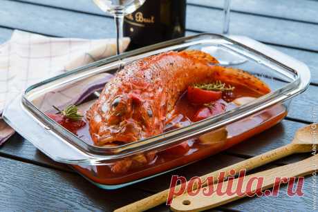 Вкусный рецепт рыбы с овощами и вином | Кулинарные заметки Алексея Онегина