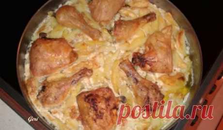 Курица с картошкой и майонезом - Рецепт | BonApeti.ru
