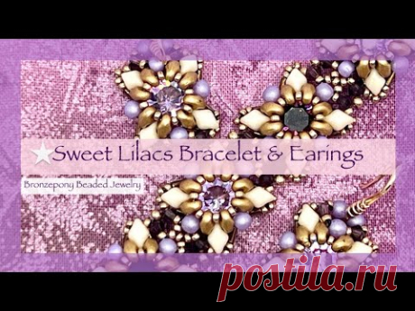 Sweet Lilacs Bracelet &amp; Earrings