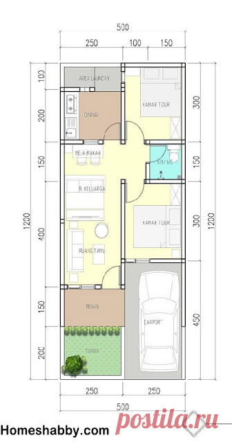 Desain dan Denah Rumah Minimalis Ukuran 5 x 12 M Terlihat Modern Cocok Untuk keluarga Baru Di Kampung ~ Homeshabby.com : Design Home Plans, Home Decorating and Interior Design