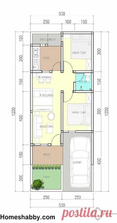 Desain dan Denah Rumah Minimalis Ukuran 5 x 12 M Terlihat Modern Cocok Untuk keluarga Baru Di Kampung ~ Homeshabby.com : Design Home Plans, Home Decorating and Interior Design