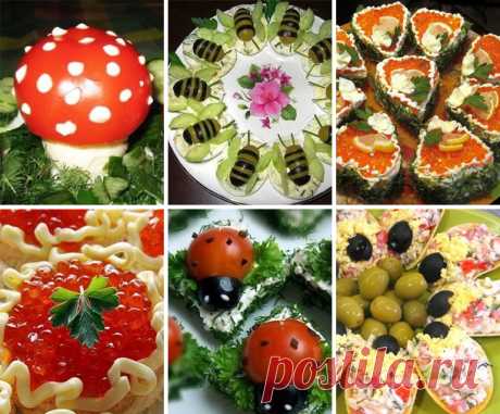 ТОП - 6 самых красивых и вкусных закусок на праздничный стол