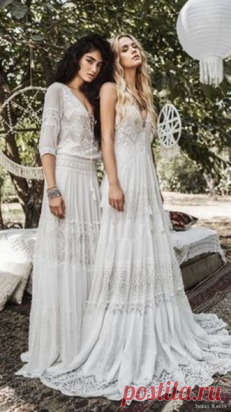 inbal raviv 2017 bridal bohemian a line wedding gowns dresses