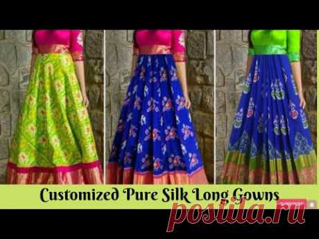 Latest Pure Silk Long frocks for women || Customized designs || New designer Gowns||Meesho Haul ||