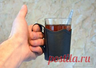 Чёрный кожаный подстаканник – купить в интернет-магазине на Ярмарке Мастеров с доставкой Чёрный кожаный подстаканник - купить или заказать в интернет-магазине на Ярмарке Мастеров | Для тех, кто иногда перекусывает на ходу, или…