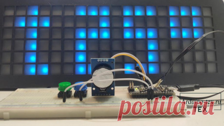 Часы – матрица на Arduino и адресных светодиодах WS2812B.