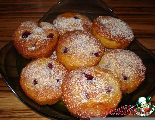 Нежные малиновые маффины на йогурте – кулинарный рецепт
