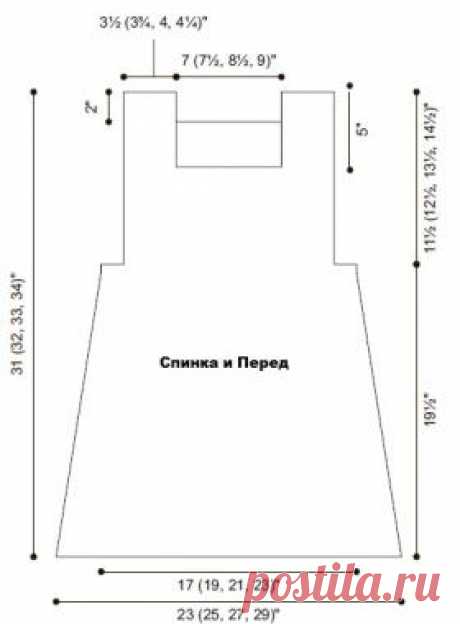Простая туника трапеция