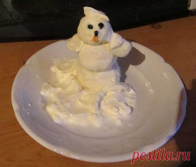 Снеговик из творога | Очумелые ручки