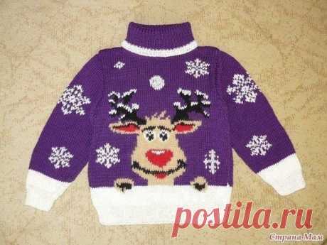 Схема оленя для детского свитера
Зима не за горами!