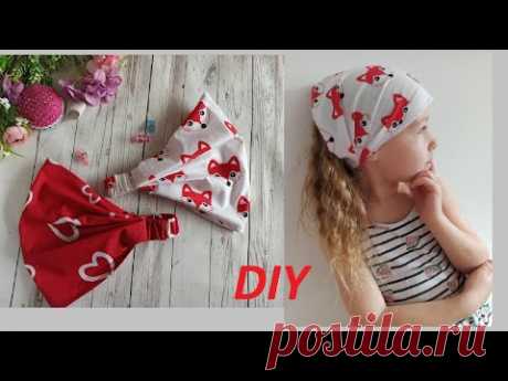 Как сшить косынку на резинке, своими руками [Mirina_hm] - YouTube