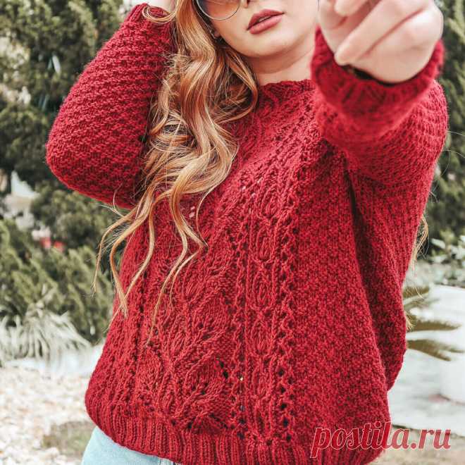 Вишнёвый цвет в вязании. 22 модели крючком и спицами – Paradosik Handmade - вязание для начинающих и профессионалов