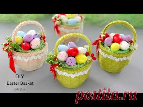 🥚 ПАСХАЛЬНАЯ КОРЗИНОЧКА 🐇 ПОДАРОК СВОИМИ РУКАМИ 🐾 DIY Easter Basket 🥚