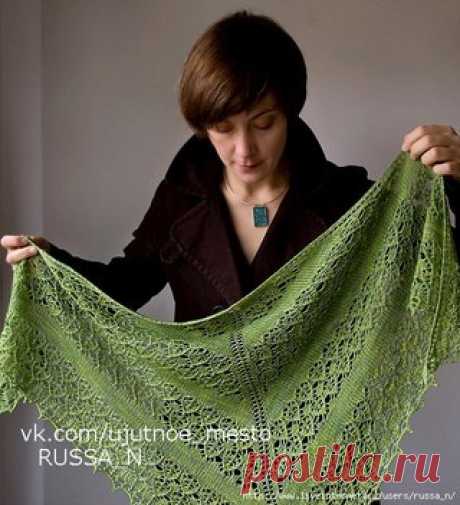 Шаль спицами &quot;Fledge&quot; by Megan Goodacre

#шаль_спицами@ujutnoe_mesto_vjazanie