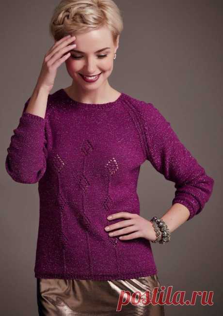 Вязание пуловера Averil, The Knitter 78