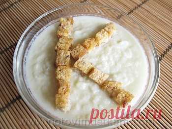 Детская кухня: Суп-пюре с сухариками