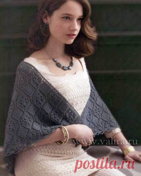 КРАСИВАЯ АЖУРНАЯ ШАЛЬ