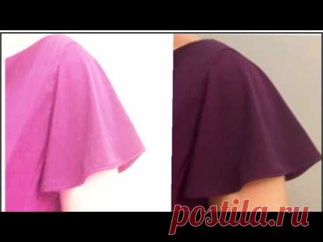 Umbrella cut sleeves cutting and stitching....👌👌👍👍