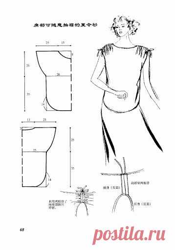 Простые выкройки блузок.