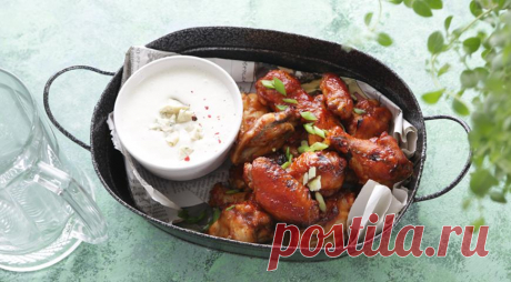 Крылышки BBQ с сырным соусом , пошаговый рецепт с фото