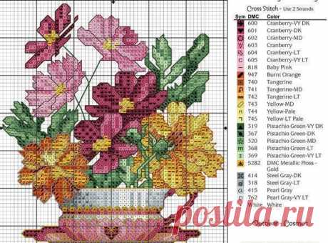 Вышивка цветов крестом схемы: бесплатно старинные, картинки больших и малых размеров, скачать по клеточкам
