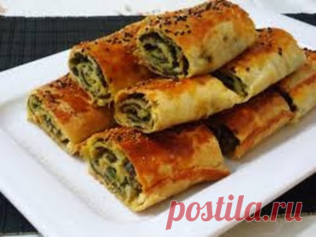 Ispanaklı börek.Вкуснятина со шпинатом и творогом!Объедение!Хрусь-хрусь!!! Турецкий рецепт бёрек для начинающих))))) WWW.VKUSNOTV:.COM ----------------------...