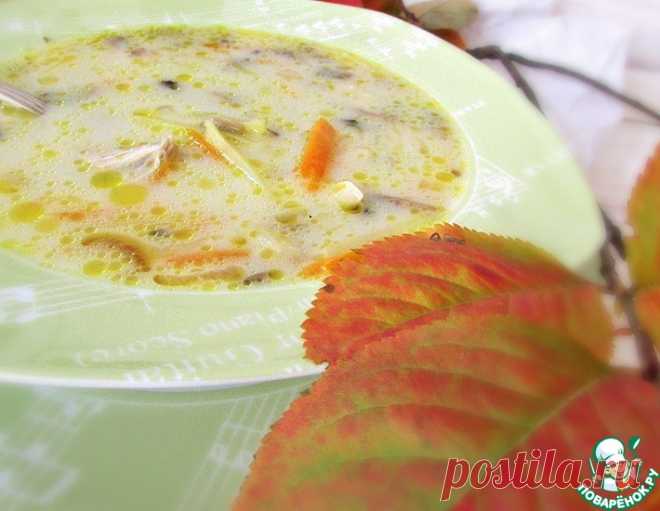 Суп с плавленым сыром и шампиньонами – кулинарный рецепт