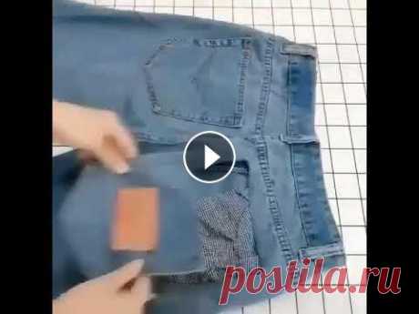 Рюкзак из старых джинсов Рюкзак из старых джинсов...