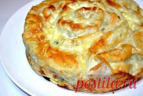 Очень просто! Мясной пирог «Лаваш в заливке» — Вкусные рецепты