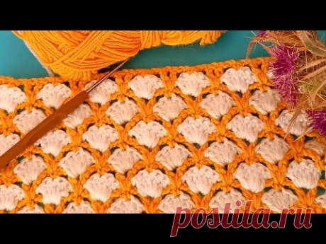 ИДЕАЛЬНО👌очень красивое и простое вязание крючком детского одеяла-шарфа.