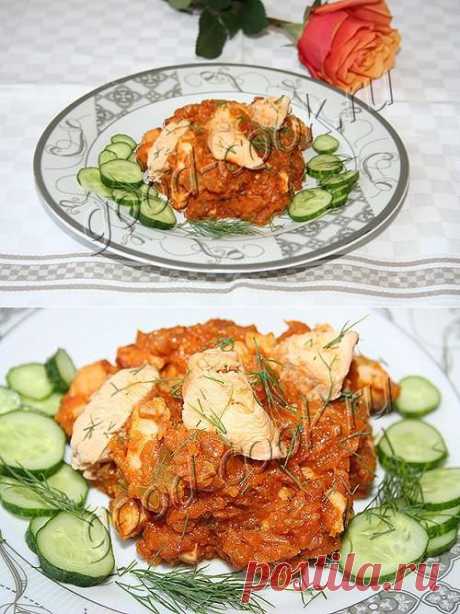 Хорошая кухня - курица тушеная в кабачковой икре. Кулинарная книга рецептов. Салаты, выпечка.