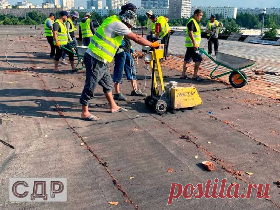 Демонтаж кровельного пирога - Москва