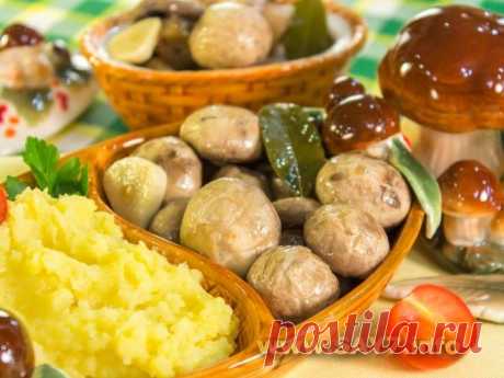 Рецепт очень вкусных маринованных грибочков