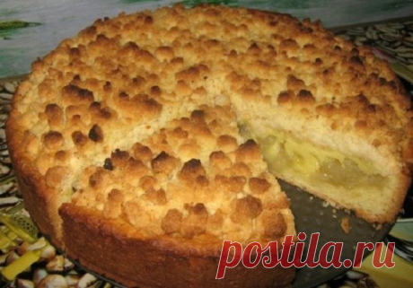 Песочный пирог с яблочной начинкой «Царский»