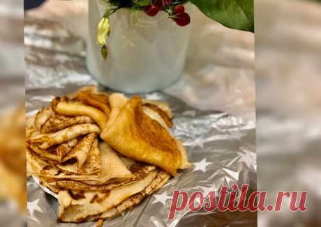 (28) Постные блины на минералке.🥞 - пошаговый рецепт с фото. Автор рецепта Эльза 🏃‍♂️ . - Cookpad