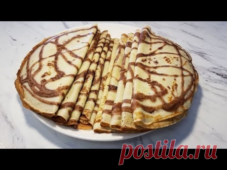 БЛИНЫ .ВКУСНЫЕ ТОНЕНЬЕ БЛИНЧИКИ ЗЕБРА.