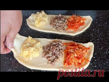 ТАК ПИРОЖКИ ГОТОВИТ ТОЛЬКО МОЯ СВЕКРОВЬ! Как делать пирог 3 раза вкуснее. Сразу три начинки.